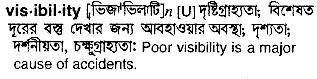 Visibility meaning in bengali